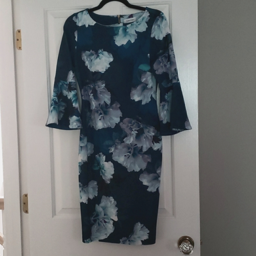 Calvin Klein knit floral dress
